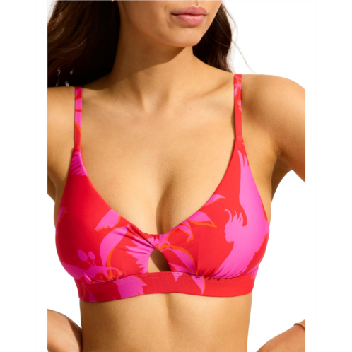 Seafolly Birds Of Paradise Twist Front Bralette