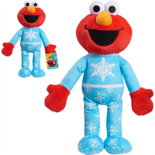 Sesame Street Holiday Large Plush Elmo, Officially Licensed Kids Toys for Ages 18 Month by Just Play