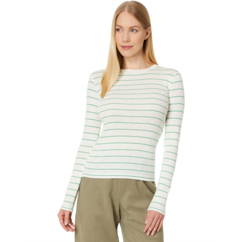 Vince Striped Long Sleeve Crew