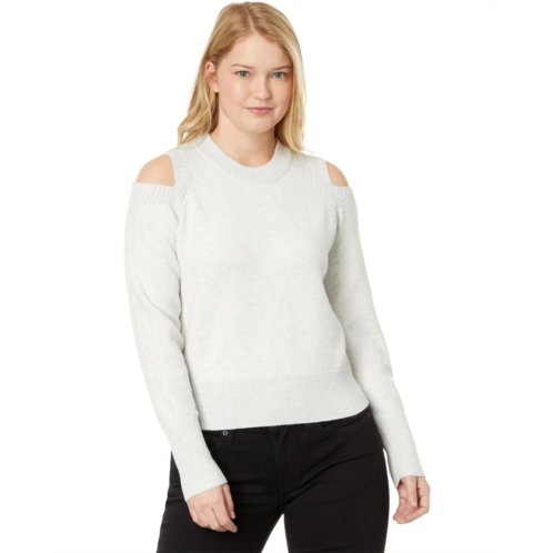 DKNY Long Sleeve Cutout Shoulder Sweater