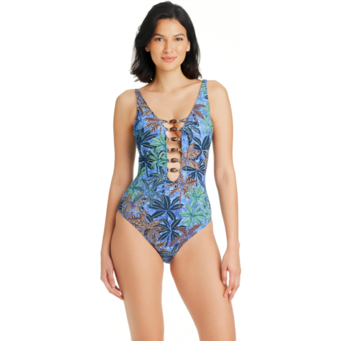 Bleu Rod Beattie By The Sea Lace Down One-Piece