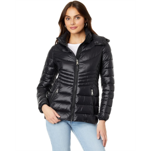 DKNY Short Hooded Packable Jacket