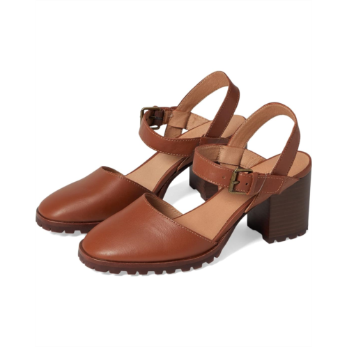 Madewell The Claudie Heeled Lugsole Mary Jane in Leather