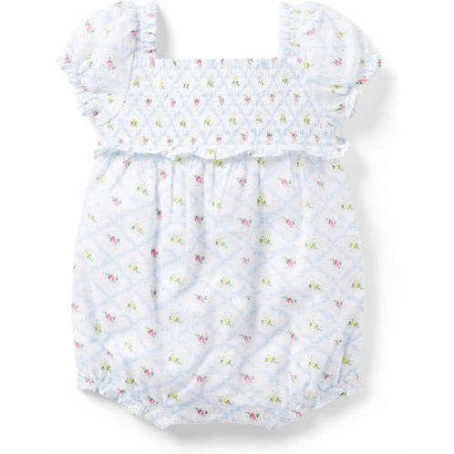 Janie and Jack Floral Smocked Bubble (Infant)