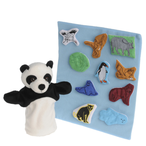 Constructive Playthings Panda Bear, Panda Bear What Do You See 12 pc. Puppet & Props Set for Ages 2 Years and Up