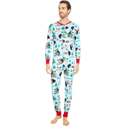 Little Blue House by Hatley Wild About Christmas Adult Union Suit One-Piece