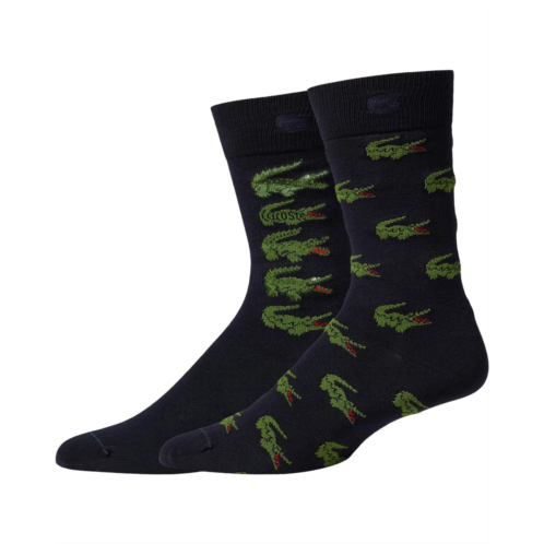 Lacoste 2-Pack Multi Croc Socks Gift Set