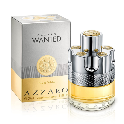 Azzaro Wanted Eau de Toilette - Vibrant & Irresistible Mens Cologne - Woody, Citrus & Spicy Fragrance - Fresh Notes of Cardamom, Lemon, Vetiver - Everyday Wear - Luxury Perfumes fo