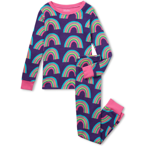 Hatley Kids Giant Rainbows Cotton Pajama Set (Toddler/Little Kids/Big Kids)