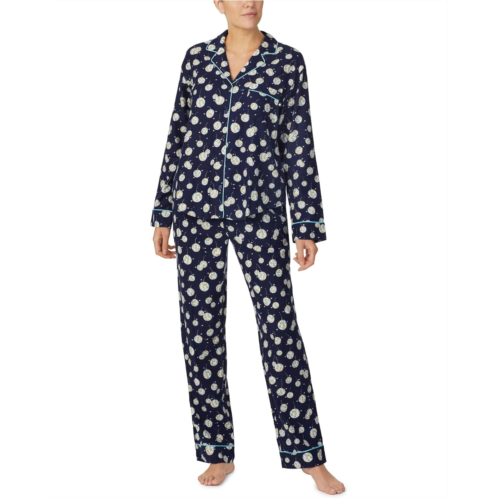 Kate Spade New York Long Sleeve Flannel Pajama Set