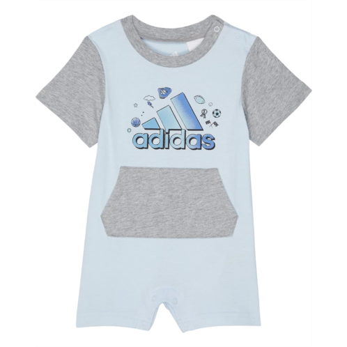 Adidas Kids Shortie Color-Block Romper (Infant)