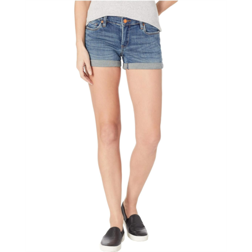 Blank NYC The Fulton Denim Roll Up Shorts in Blue Steel