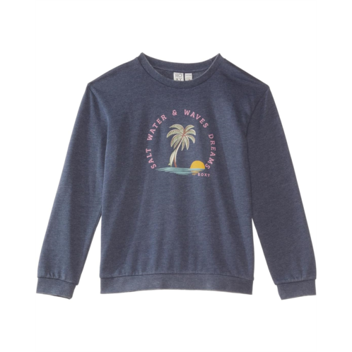 Roxy Kids Music and Me Crew Sweatshirt (Little Kids/Big Kids)