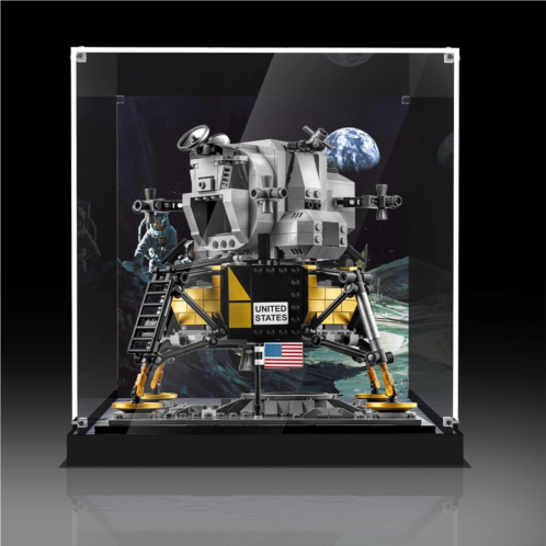 Vaodest Acrylic Display Box for Lego 10266 NASA Apollo 11 Lunar Lander,3MM HD Dustproof Transparent Display Box for Lego 10266 Model(Box Only, Not Lego Building Set)