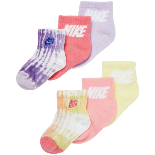 Nike Kids Tie-Dye Quarter Socks 6-Pack (Infant/Toddler/Little Kid)