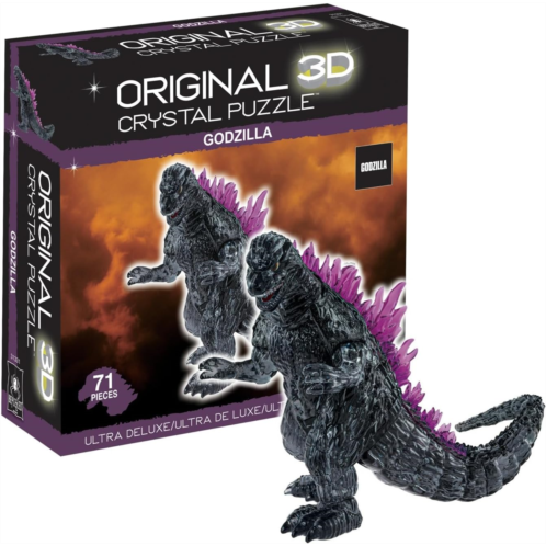 BePuzzled Godzilla Ultra-Deluxe Original 3D Crystal Puzzle, Ages 12 and Up