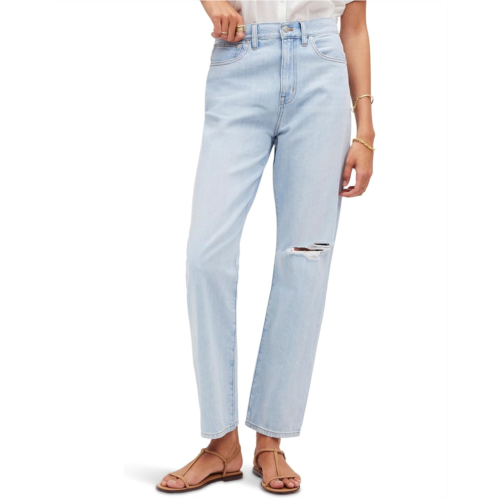Madewell The Perfect Summer 90s Straight Crop Jean in Fitzgerald Wash