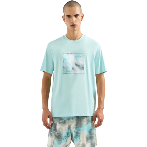 Armani Exchange Camo Jaccard Graphic Short Sleeve T-Shirt