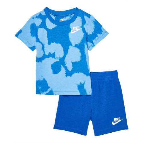 Nike Kids Dot-Dye T-Shirt and French Terry Shorts Set (Toddler)