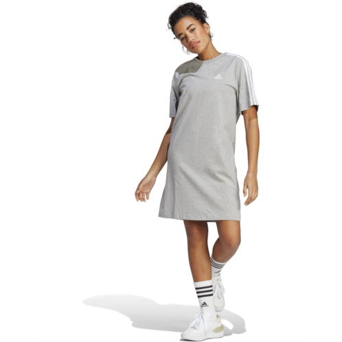 adidas Essentials 3-Stripes Single Jersey Boyfriend T-Shirt Dress