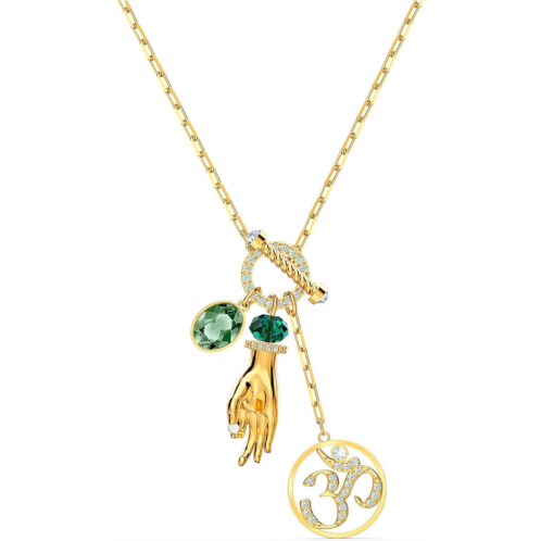 SWAROVSKI Symbolic Hand OM Pendant Necklace Light Multi/Green One Size
