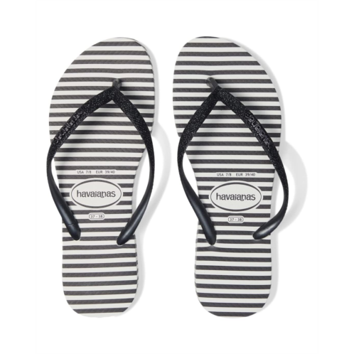 Havaianas Slim Glitter Stripes Flip Flop Sandal