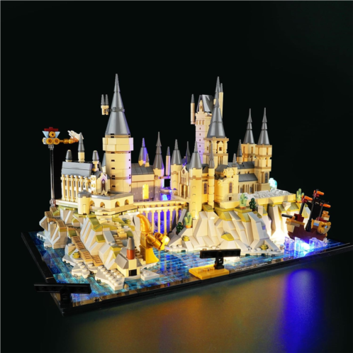 Rorliny LED Light Kit for Lego Harry Potter Hogwarts Castle and Grounds 76419 Building Set, Creative Lighting kit Compatible with Lego 76419 (Lights Only, No Lego Set)
