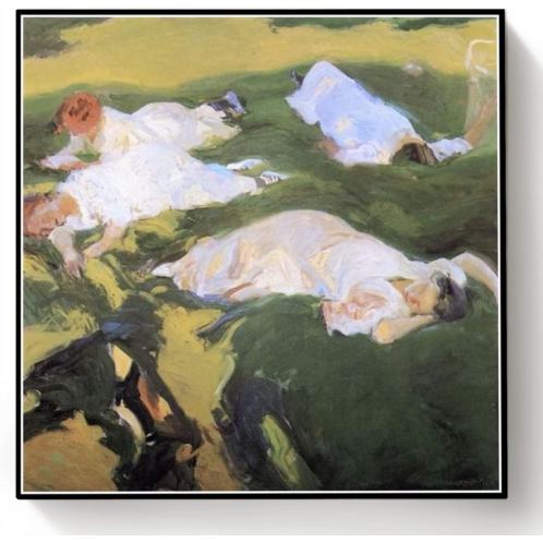 Hhydzq Paint by Numbers Kits for Adults and Kids The Siesta Painting by Joaquin Sorolla Arts Craft for Home Wall Decor