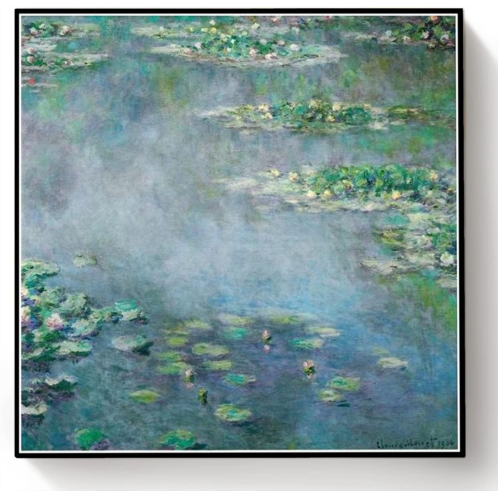 Hhydzq Paint by Numbers Kits for Adults and Kids Water Lilies Painting by Claude Monet Arts Craft for Home Wall Decor
