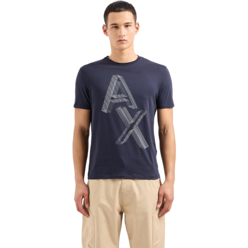 Armani Exchange Regular Fit Pima Cotton Large AX Logo Tee
