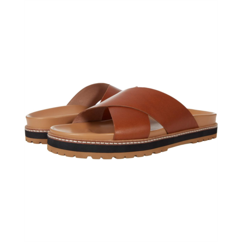 Madewell The Dayna Lugsole Slide Sandal in Leather