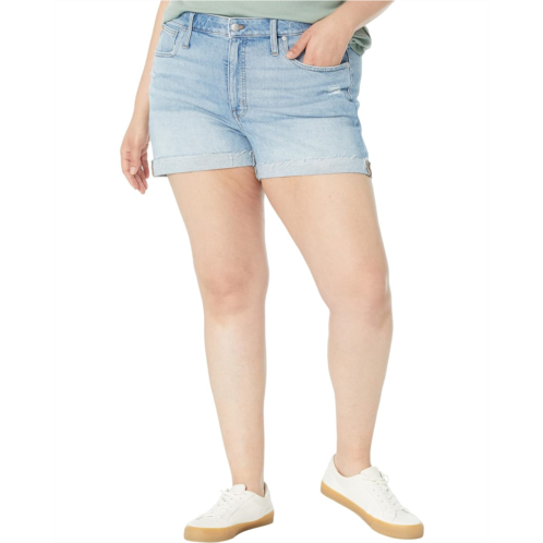 Madewell Plus High-Rise Denim Shorts in Astell Wash: Ripped Edition