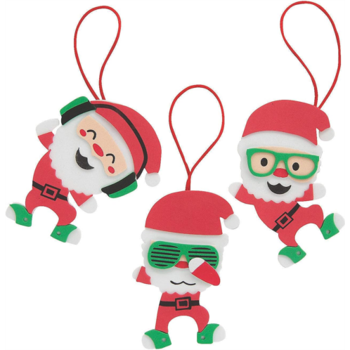 Fun Express Dancing Santa Ornament Craft Kit - Craft Kits - 12 Pieces