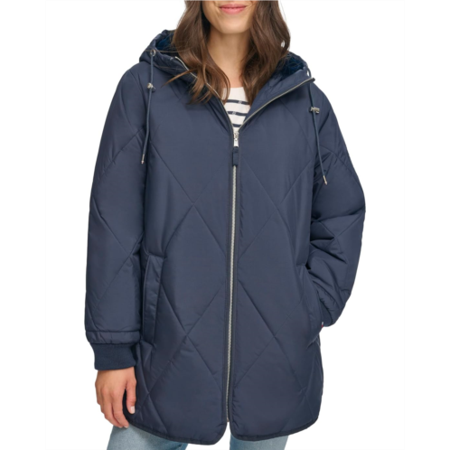 Tommy Hilfiger Zip-Up Quilted Coat