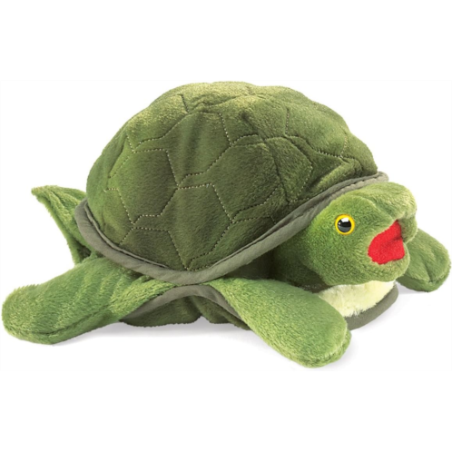 The Puppet Company Folkmanis Baby Turtle Hand Puppet Green, 1 EA