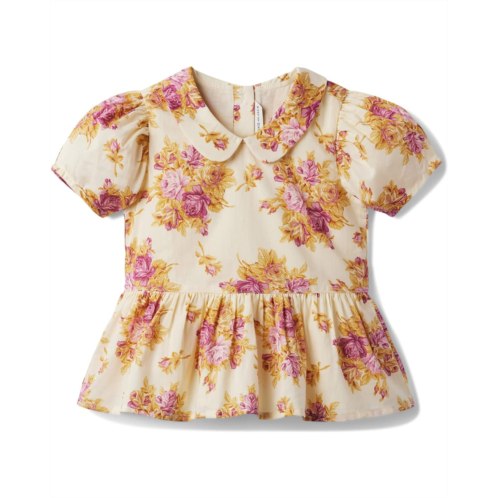 Janie and Jack Floral Collar Top (Toddler/Little Kids/Big Kids)