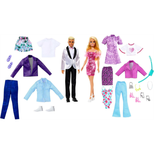 ?Barbie Doll and Ken Doll Fashion Set with Clothes and Accessories, Dresses, Tees, Pants, Swimsuits and More (Amazon Exclusive)