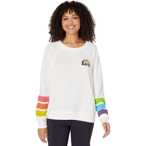 Wildfox Rainbow Stripes Sommers Sweatshirt