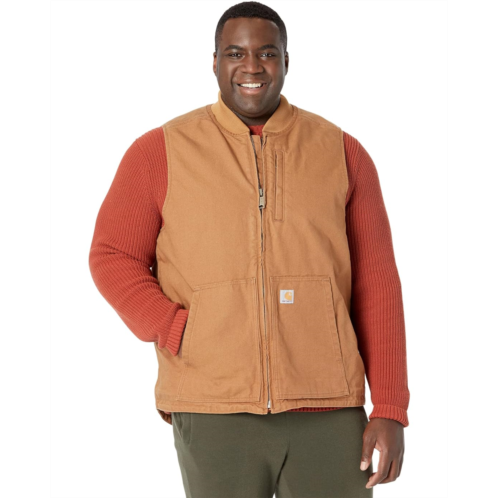Carhartt Big & Tall Loose Fit Washed Duck Insulated Rib Collar Vest