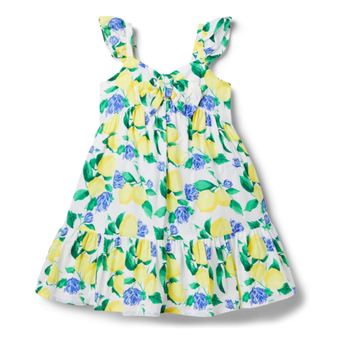 Janie and Jack Lemon Print Dress (Toddler/Little Kid/Big Kid)