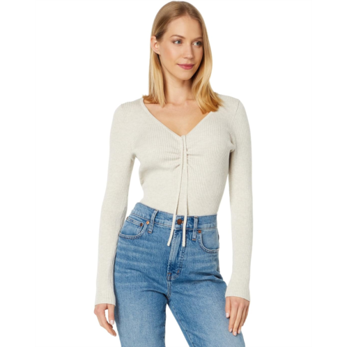 Madewell Ibiza V-Neck Cinched Slim Pullover