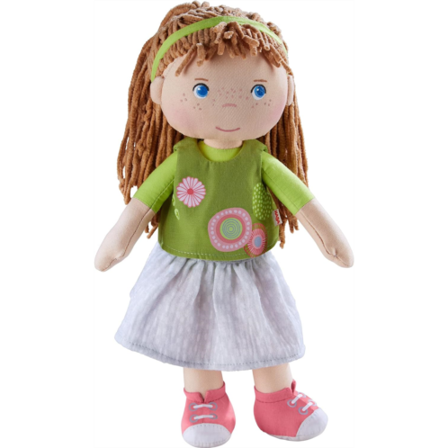 HABA Hedda - 12 Soft Doll with Brown Hair, Blue Eyes and Embroidered Face for Ages 18 Months and Up