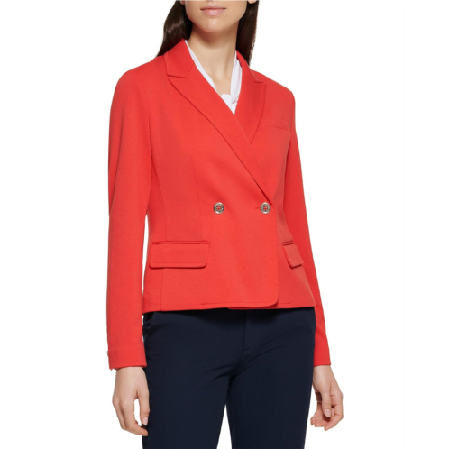 Tommy Hilfiger Double-Breasted Ponte Blazer