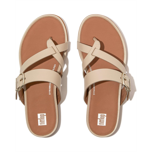 FitFlop Gracie Buckle Leather Strappy Toe-Post Sandals