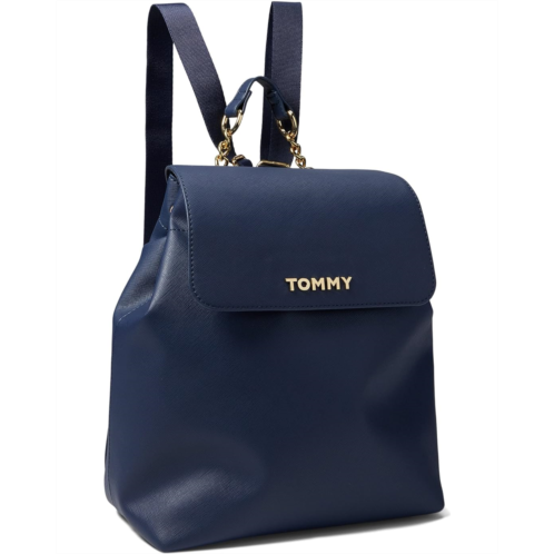Tommy Hilfiger Kendall II Flap Backpack-Saffiano PVC