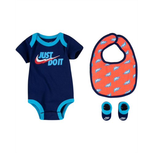 Nike Kids Bodysuit Bib Bootie Set (Infant)