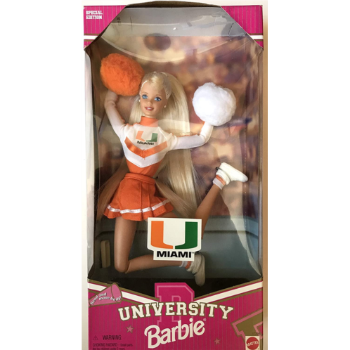 University of Miami Special Edition Cheerleader Barbie Doll