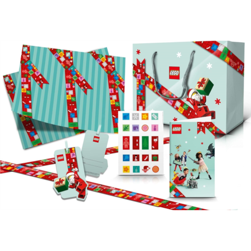 The Gift Wrap Company Lego Holiday Gift Set 2020: VIP Exclusive Wrapping Paper - Lego, 5006482, Ages 6+