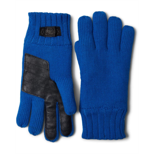 UGG Knit Gloves with Conductive Tech Leather Palm Patch