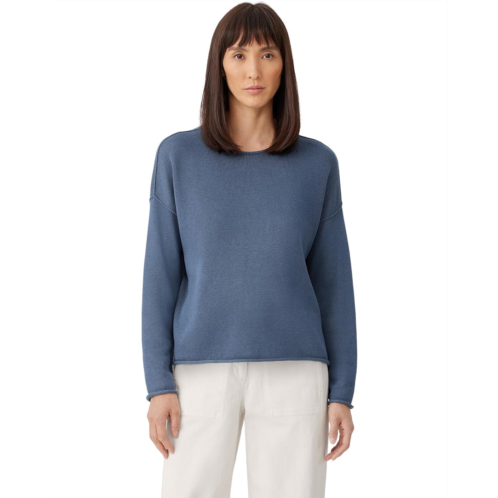 Eileen Fisher Crew Neck Boxy Pullover